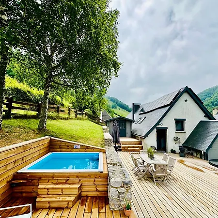 Σαλέ Le Rene-sens, 5p Avec Bain Nordique, Piscine Et Vue Pyrenees
