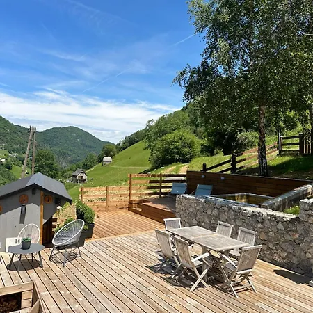 シャレー Le Rene-sens - 5 Pers - Grande Terrasse - Bain Nordique - Piscine *