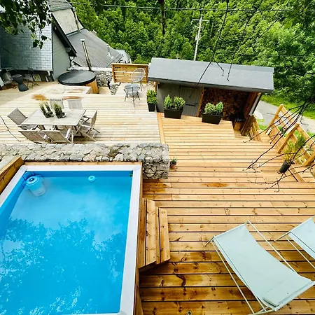 Le Rene-sens - 5 Pers - Grande Terrasse - Bain Nordique - Piscine Boutx