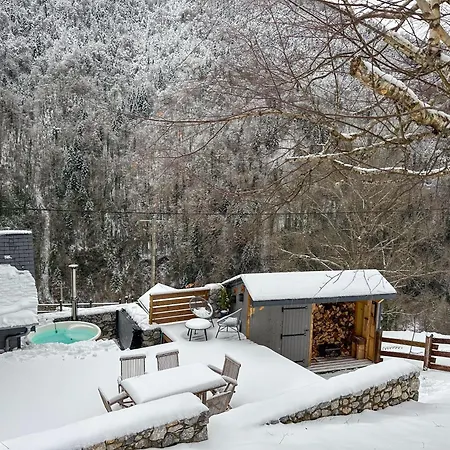 Le Rene-Sens, Chalet 5P Avec Bain Nordique, Piscine Et Vue Pyrenees شاليه Boutx
