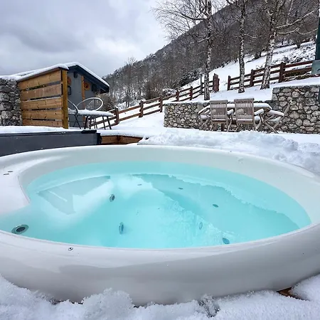 シャレー Le Rene-sens - 5 Pers - Grande Terrasse - Bain Nordique - Piscine ブトゥー