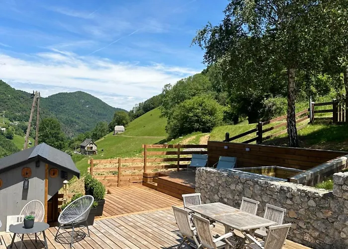 Chalet Le Rene-sens - 5 Pers - Grande Terrasse - Bain Nordique - Piscine *