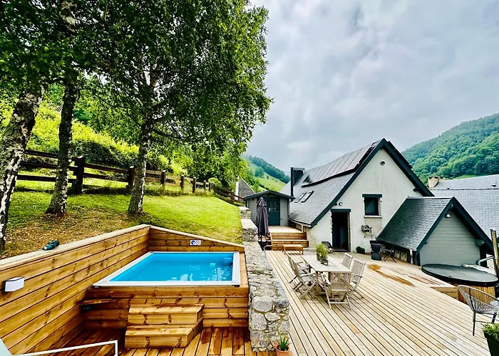 Chalet Le Rene-sens - 5 Pers - Grande Terrasse - Bain Nordique - Piscine