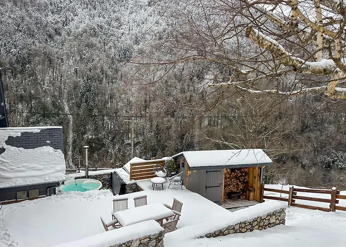 Le Rene-sens - 5 Pers - Grande Terrasse - Bain Nordique - Piscine Chalet Boutx